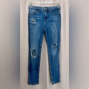 YMI Taylor Fit Distressed Skinny Jeans Girls Size 7